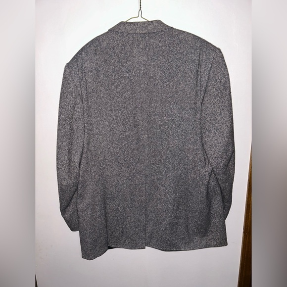 Vintage Wool/Silk Charcoal Gray Men's Blazer - Picture 2 of 5